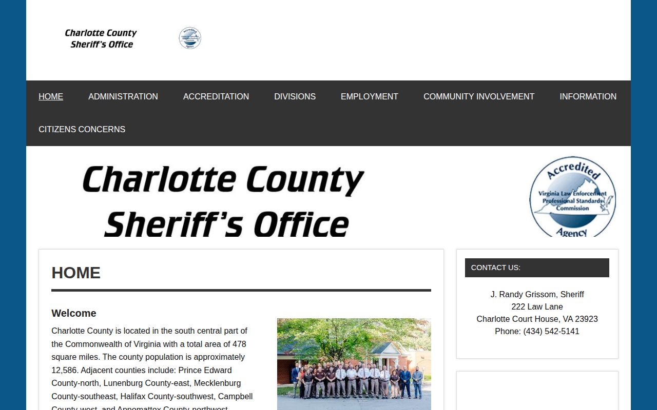 Charlotte County 24-hour release source on the Sheriff's official website