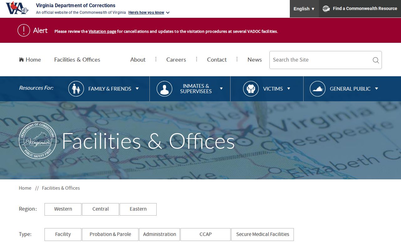 VADOC District 24 Farmville office serving Charlotte County releases